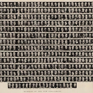 Members of the New Parliament (engraving)