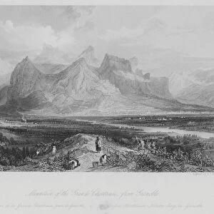 Mountain of the Grande Chartreuse, from Grenoble (engraving)