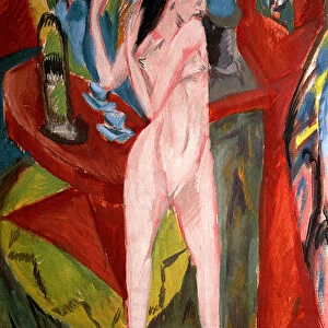Nude Woman Combing Her Hair, 1913 (oil on canvas)