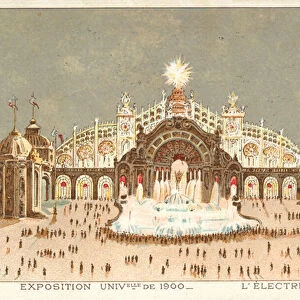 Palace of Electricity, Exposition Universelle 1900, Paris (chromolitho)