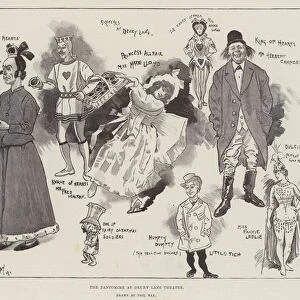 The Pantomime at Drury Lane Theatre (engraving)