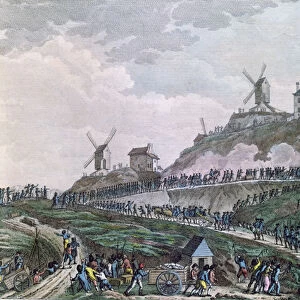 The people of Paris dragging cannons to Montmartre on 15 July 1789