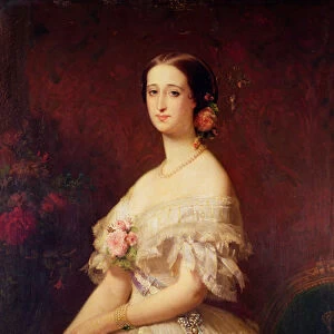 Portrait of Empress Eugenie (1826-1920) 1854 (oil on canvas)