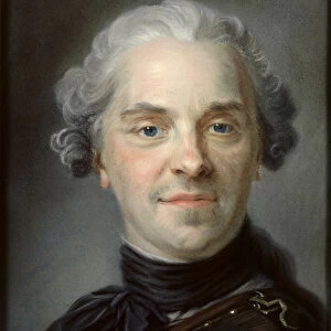 Portrait of Maurice, Comte de Saxe (1696-1750) 1747 (pastel)