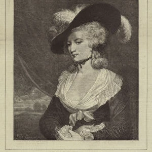Portrait of Mrs Robinson (engraving)