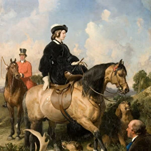 Queen Victoria in Windsor Home Park, 1865 (oil on canvas)