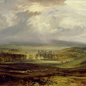 Raby Castle, the Seat of the Earl of Darlington, 1817 (oil on canvas)