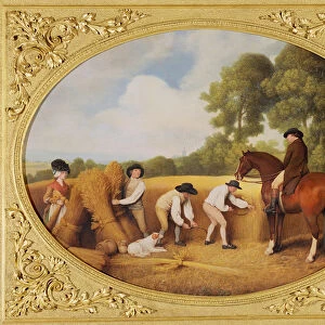 Reapers, 1795 (enamel on Wedgwood biscuit earthenware)