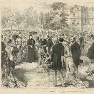 Royal Garden Party at Marlborough House, London (engraving)