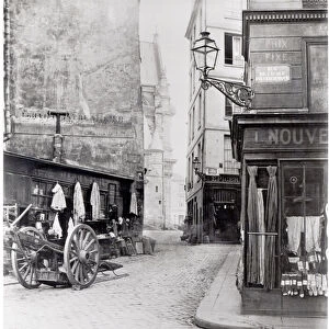 Rue de la Montagne Sainte-Genevieve, Paris, 1858-78 (b / w photo)
