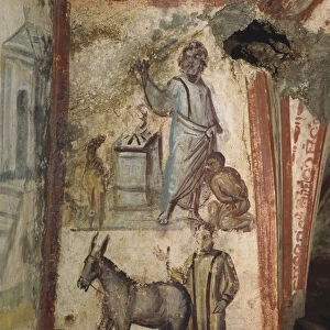 The Sacrifice of Isaac, Catacombs of Via Latina, Rome (fresco)
