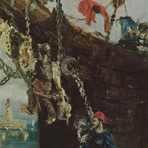 A Sailor on a Quay, 1880 (oil on canvas)