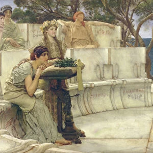 Sappho and Alcaeus, 1881 (oil on panel)