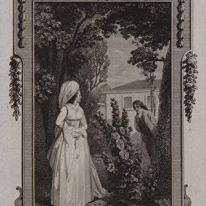 Scene from The History of Sir Charles Grandison, by Samuel Richardson (engraving)