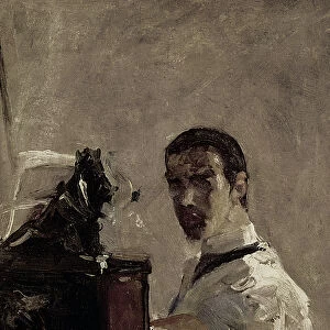 Self Portrait, 1880 (oil on panel) (detail of 37178)