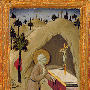 St. Jerome in the Desert (oil on panel)
