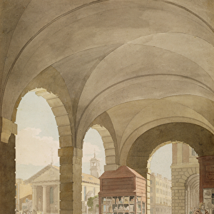 St. Pauls, Covent Garden c. 1765-75 (graphite and w / c on paper)