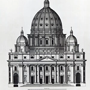 St. Peter s, Rome, engraved by C. Campbell (engraving)