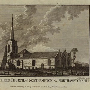 St Sepulchres Church, at Northampton, in Northamptonshire (engraving)