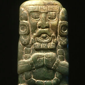 Statuette placed in dedication down the Hieroglyphic Stairway, Copan
