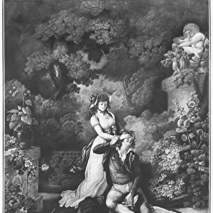 The Surprise, late 18th century (engraving) (b / w photo)
