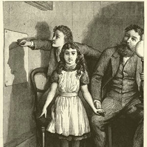 Taking a shadow (engraving)