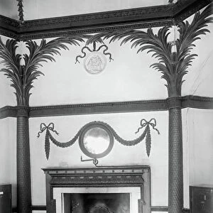 The tea room in the Ornamental Cottage at Moor Park, from The Country Houses of Robert Adam, by Eileen Harris, published 2007 (b/w photo)