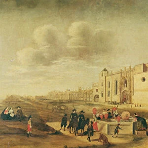 View of the Monastery and Belem Square (oil on canvas)