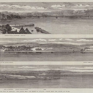 The War in Denmark, the Little Belt and Shore of Jutland, viewed from the Island of Funen (engraving)