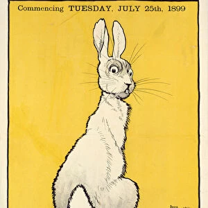The Wild Rabbit poster, 1899 (colour litho)