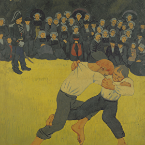 The Wrestling Bretons, c. 1893 (oil on canvas)