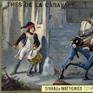 The young drum Sthrau fell in heros during the Battle of Wattignies on October 16, 1793