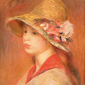 Young Woman in a Hat (oil on canvas)