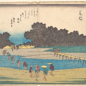 東海"十三次　--枝 Fujieda Edo Period