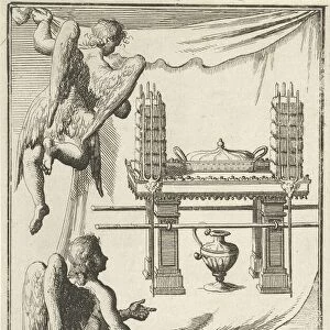 Angels study view for the Table of Showbread, Jan Luyken, Willem Goeree, 1683