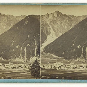 Chamonix et le Brevent Tairraz Freres 1865 Albumen silver print