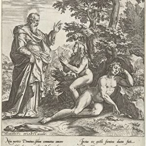 The Creation of Eve, Anonymous, Cornelis Cort, Johannes Sadeler II, after 1572