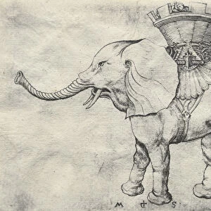 Elephant Howdah 1485 Martin Schongauer German
