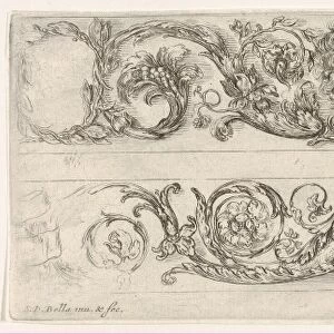 Two Frieze Designs Acanthus Scrolls combined