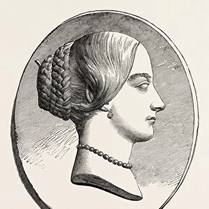 MADEMOISELLE CAROLINE DUPREZ, 1832-1874, FRENCH SOPRANO, 1851 engraving