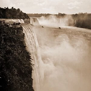 Niagara Falls from Prospect Point, Jackson, William Henry, 1843-1942, Waterfalls