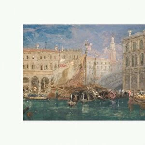 Orange Market Venice 1867 Watercolor gouache