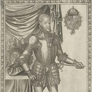 Portrait of King Philip II of Spain, Frans Huys, Hans Liefrinck (I), 1546-1562