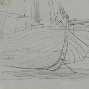 Prow barge Anton Mauve 1848 1888 paper chalk
