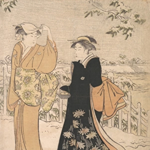Two Women Matsuchi Hill Edo Edo period 1615-1868