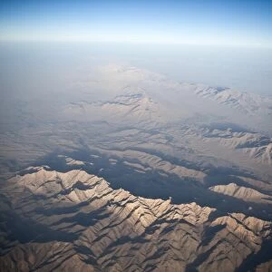 Aerial view of the mountainous landscape of Southern Afghanistan