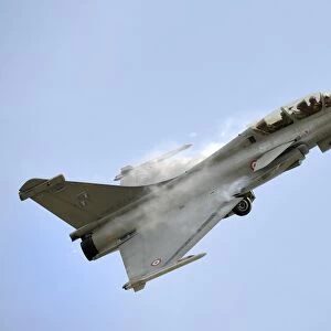 A Dassault Rafale of the French Air Force in flight over Malaysia