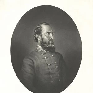 Portrait of Thomas Stonewall Jackson of the Confederate States Army