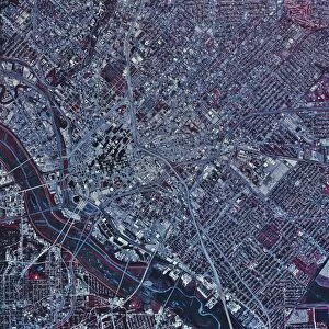 Satellite view of Dallas, Texas