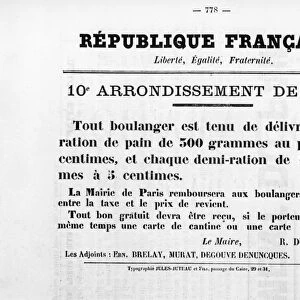 10th Arrondissement de Paris, from French Political posters of the Paris Commune, May 1871
